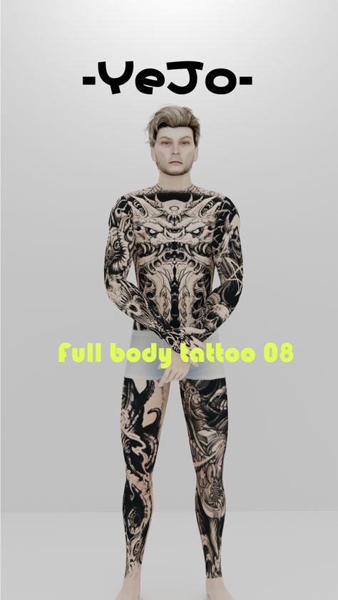 →Full body tattoo 08← | YeJoslais on Patreon The Sims 4 Cc Full Body Tattoo, Ts4 Full Body Tattoo, Sims 4 Cc Full Body Tattoos, The Sims 4 Full Body Tattoo, Ts4 Cc Full Body Tattoo, Sims 4 Male Full Body Tattoos, Sims 4 Yakuza Tattoo, Gauges Sims 4 Cc, Sims 4 Cc Tattoo Male Patreon