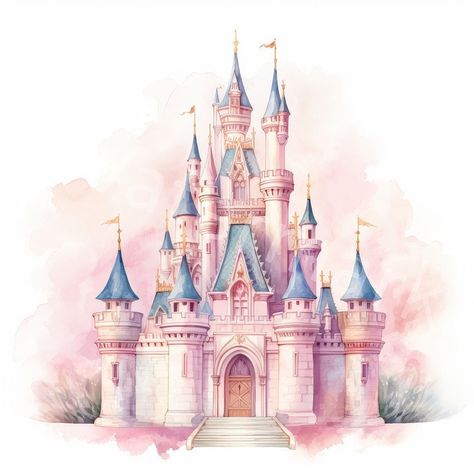 Disney Castle Drawing, Castillo Disney, Disney Princess Background, Disney Backgrounds, Sparkle Png, Castle Clipart, Disney World Castle, Disney Princess Castle, Nice Tattoos