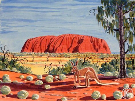 Australia Landscape, Australian Painting, Indigenous Australian Art, Ayers Rock, John Wilson, Aboriginal Culture, Outback Australia, Alice Springs, Aboriginal Artists