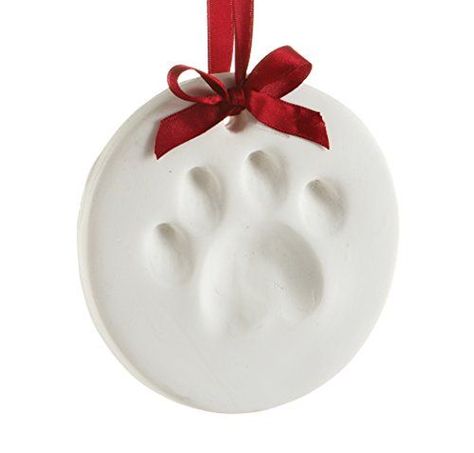 Dog Paw Print Ornament, Seashell Christmas Ornaments, Paw Ornament, Paw Print Ornament, Pet Paw Print, Cat Paw Print, Dog Paw Print, Ornament Kit, Pet Holiday