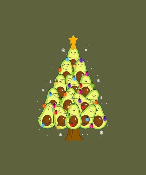 Avocado Christmas, Cute Background, Avocado, History, Christmas