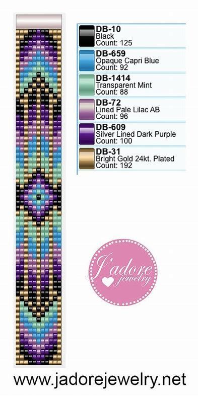 Free Beaded Bracelet Patterns Beginners #jewelrymakingtutorials FCF Wrist Sizes For Bracelets, Free Beading Patterns Bracelets, Bead Weaving Patterns Free For Beginners, Seed Bead Bracelet Patterns Free, Beading Loom Patterns Free, Free Bead Loom Patterns, Loom Beading Patterns Free, Beading Patterns Bracelets, Bead Loom Patterns Free