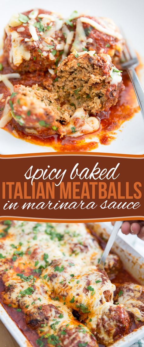 Spicy Italian Meatballs, Spicy Meatballs Recipe, Baked Italian Meatballs, Deer Recipes, Italian Meatballs Recipe, Spicy Meatballs, Top Chicken Recipes, Good For Me, Italian Meatballs