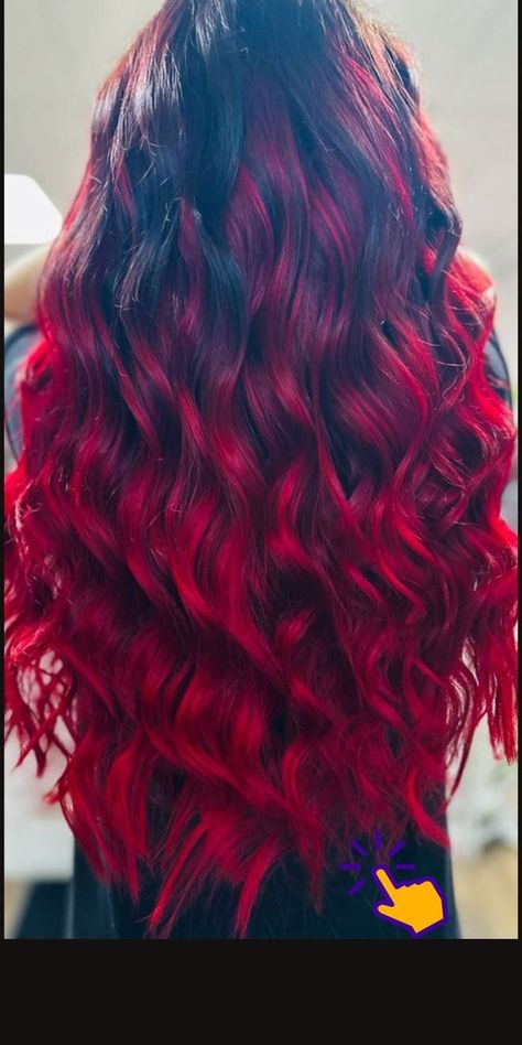 Balayage With Highlights, Red Hair Ombre, Halo Hair Color, Red Halo Hair, Red Hair Balayage, Hair Color With Bangs, Halo Hair Colors, Red Hair Streaks, Red Hair Styles