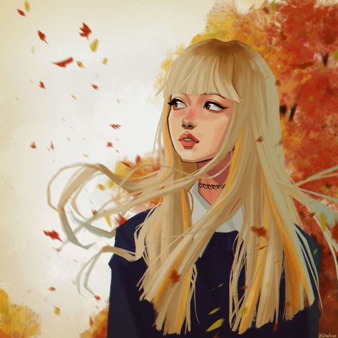 Lisa Fanart, Fanart Bts, Kpop Drawings, Kpop Fanart, Blackpink Fashion, Lalisa Manoban, Blackpink Lisa, The Wind, K Pop