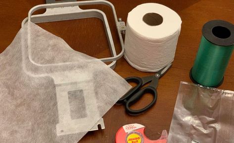 Machine Embroidery Gifts, Embroidered Toilet Paper, Commercial Embroidery Machine, Paper Quilt, Sewing Machine Embroidery, Machine Pattern, Machine Embroidery Projects, Embroidery Gifts, Paper Embroidery