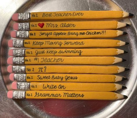 School Treats, Teacher Appreciation Week, School Days, Royal Icing, Teacher Appreciation, No. 2, Sweet Treats, Back To School, Pencil