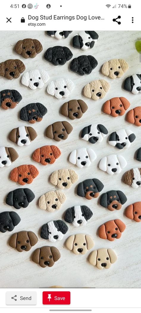 Dog Clay Magnet, Air Dry Clay Dog, Clay Dogs, Polymer Clay Dog, Kindergarten Art Crafts, Clay Gifts, Polymer Clay Gifts, Dog Magnets, Clay Magnets