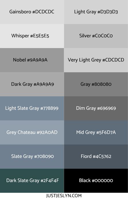 Grey Color Names, Gray Hex, Pantone Color Chart, Indoor Paint, Bedroom Theme, Hex Color, Colour Pallets, Neutral Blue, Dark Slate Blue