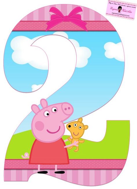 Olá!  Vou completar meus 2 aninhos e você é meu convidado especial.  Vamos comemorar esta data com muita alegria.  Papai e mamãe também conta com a sua presença. Pig Birthday Party Decorations, Peppa Pig Imagenes, Pig Birthday Theme, Peppa Pig Happy Birthday, Peppa Pig Birthday Party Decorations, Greta Gris, Pig Birthday Cakes, Maria Victoria, Peppa Pig Cake