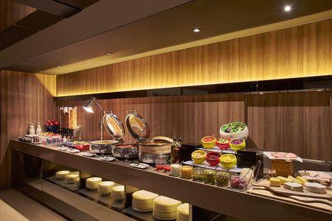 Buffet Counter, Hotel Breakfast Buffet, Resort Interior Design, Hotel Room Interior, Hotel Buffet, Resort Interior, Hotel Lobby Design, Hotel Hallway, Hotel Breakfast