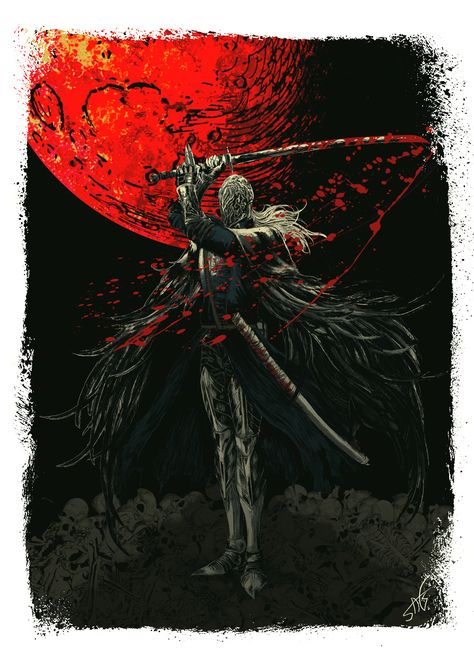 Bloodborne Cainhurst, Crow Of Cainhurst, Dark Souls Artwork, Blood Hunter, D D Classes, Bloodborne Art, Old Blood, Soul Game, Demon Souls