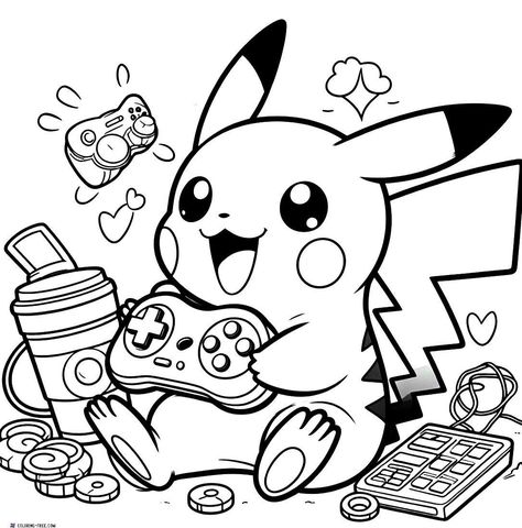 21 Pikachu Coloring Pages (Free Unique Printables) printableart #bekindcoloring #thankfulcoloringpage🖌️. Pokemon Printable Coloring Pages, Coloring Pages Pikachu, Pokemon Printables Free Coloring, Pokemon Coloring Sheets Free Printable, Pikachu Coloring Page Free Printable, Pokémon Colouring Pages, Boys Coloring Pages Free Printable, Free Coloring Pages Printables Disney, Pokemon Omalovanky