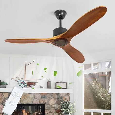 Arrives by Tue, Dec 5 Buy Depuley 52" Ceiling Fan without Light, Industrial Retro Wood Ceiling Fan Indoor Outdoor Ceiling Fan for Living room Bedroom Dining Room Patio at Walmart.com Ceiling Fan No Light, Ceiling Fan Without Light, Wood Ceiling Fan, Wood Ceiling Fans, Ceiling Fans Without Lights, 3 Blade Ceiling Fan, Black Ceiling Fan, Wood Ceiling, No Light