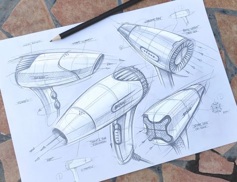 Design Sketches & Illustrations 2019 (Part 6) on Behance Bionic Design, Sketch Photoshop, Object Drawing, Industrial Design Sketch, Perspective Drawing, Aesthetic Photography Nature, Mechanical Design, Hand Art, Visual Communication