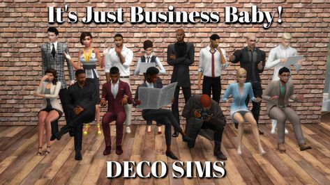 It's Just Business Baby! | Inner City Simmer on Patreon Deco Sims, Baby Deco, Sims 4 Studio, The Sims 4 Packs, Business Baby, Play Sims, Sims 4 Gameplay, Days Like This, Working People