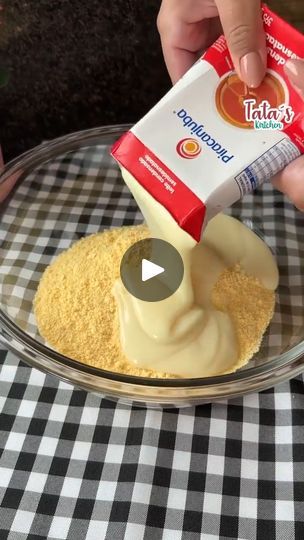 11K views · 80 reactions | Condensed Milk with Cornmeal, did you know? | Condensed Milk with Cornmeal, did you know? | By Tata’s  kitchen | Have you ever mixed condensed
milk with cornmeal? For sure, you're going to be surprised
with the results. Add two cups of cornmeal to a bowl and 400
grams of condensed milk. Yeah, I bet you're thinking this
can't be right but actually this cake is really different
and so tasty. Then add 400 grams of heavy
cream. You're going to be shocked with
how easy this recipe is everyone. After that, mix it
all together So our mixture should be really
smooth like this. Now add 60 grams of grated coconut. This
will add a special touch to our cake. This recipe is full of
delicious ingredients actually. Condensed milk, grated coconut.
Delicious. So, once you've done Cornbread Dessert, Lemon Dump Cake Recipe, Cornbread Cake, Condensed Milk Cake, Cake Rose, Easy Sweets, Homemade Bread Easy, American Desserts, Dump Cake Recipes