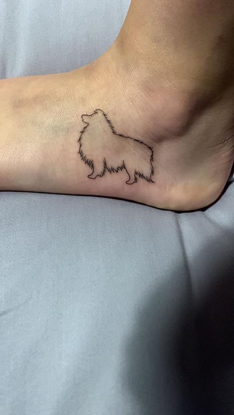 Collie Tattoo Rough, Sheltie Tattoo Ideas, Rough Collie Tattoo, Keeshond Tattoo, Sheltie Tattoo, Collie Tattoo, Animal Lover Tattoo, Tat Inspiration, Dog Room Decor