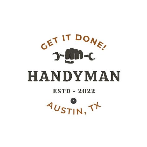 Free vector vintage get it done! handyma... | Free Vector #Freepik #freevector #retro-template #handyman-logo #vintage-logo #logo Vintage Handyman Logo, Handyman Branding, Retro Template, Handyman Logo, Editing Tool, Logo Vintage, Get It Done, Grow Your Business, Vintage Logo