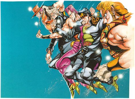 Hol Horse, Hirohiko Araki, Jojo Stardust Crusaders, Stardust Crusaders, A Dance With Dragons, Japanese Poster Design, Art Sketches Doodles, Otaku Art, Horse Posters