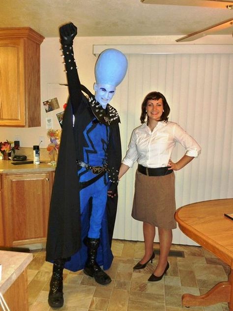 Roxanne Ritchie, Megamind And Roxanne, Halloween Couple Costume Ideas, Couple Costume Ideas, Halloween Couple Costume, Funny Life Hacks, Halloween Couple, Couple Costume, Olden Days