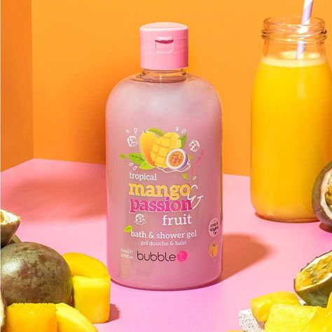 Mango & Passionfruit Body Wash (16 oz Bottle) 省✨ Passionfruit Smoothie, Mango Passionfruit, Fruit Scent, Bath And Body Care, Sls Free Products, Body Care Routine, Bath Shower, Passion Fruit, Bath Time