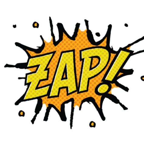 'ZAP!' Pop Art, Illustration, Comic Book Art. Zap Comics, Superhero Bathroom, Comic Book Paper, Superhero Decorations, Skins Mini, Superhero Bedroom, Superhero Room, Mini Stickers, Home Body