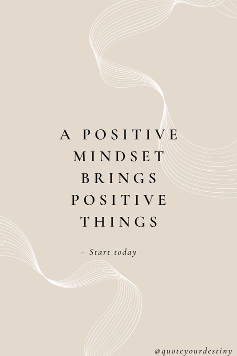 🌟 A positive mindset brings positive things. 🌟" In the grand symphony of life, your thoughts are the conductor. 🎶 When you embrace optimism, you set in motion a harmonious rhythm that attracts positivity in return. ✨ So, let your thoughts sparkle with hope, your heart resonate with gratitude, and watch as the universe dances to the tune of your positivity. 💃🕺 #PositiveMindset #Optimism #GoodVibesOnly #Attraction #Happiness #MindsetMatters #ChoosePositivity #BelieveInYourself Optimism Aesthetic, Relashionship Goals, Positive Mind Positive Life, Pretty Energy, Positive Mindset Quotes, Positive Morning Quotes, Positive Morning, Happy Mind Happy Life, Happy Mind