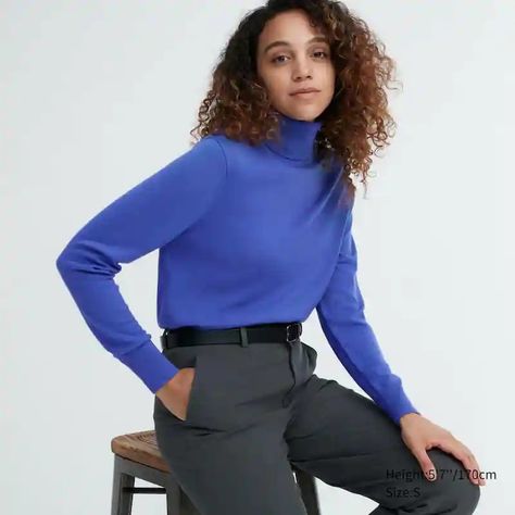 Turtleneck Jumper, Turtle Neck Jumper, Mesh Laundry Bags, Smart Trousers, Work Wear Women, Knit Jumper, Jumpers And Cardigans, Jumpers For Women, Uniqlo