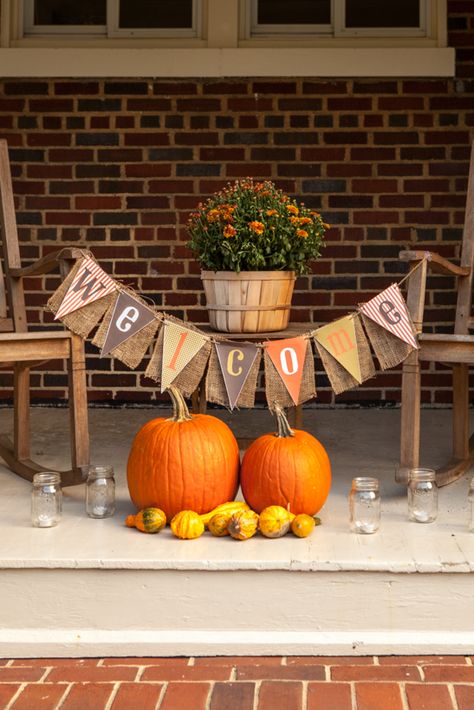 It’s Fall Party by Petite Social with Printables by Love The Day Fall Party Food, Fall Harvest Party, Fall Birthday Parties, Camping Parties, Harvest Party, Fall Banner, Fall Fest, Fall Deco, Fall Decorations Porch