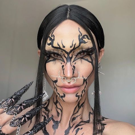 @drian_bautista wearing nose jewel @shokonishi_official in collaboration with @cryingdoves691 🪲 | Instagram post from sho konishi (@sho_konishi) Nose Jewels, Beauty Killer, Power Of Makeup, Flawless Foundation, Make Up Inspo, Beauty Guide, Gothic Makeup, Crazy Makeup, Gothic Jewelry