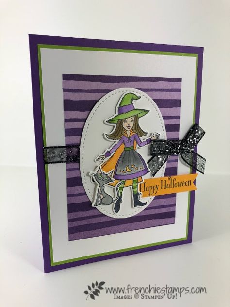 Lots of Halloween Cards - Frenchie Stamps Stampin Up Cauldron Bubble, Spooky Sweets, Dawns Stamping Thoughts, Halloween Cauldron, Cards Halloween, Carte Halloween, Toil And Trouble, Christmas Flyer, Halloween 4