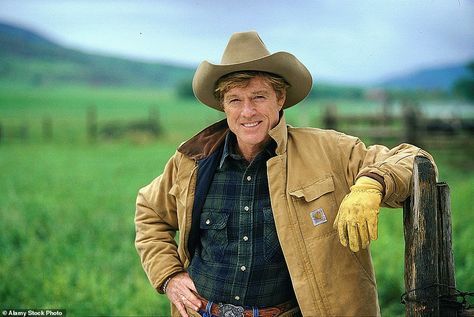 Robert Redford (pictured) became a huge star after starring in 1969's Butch Cassidy and th... Horse Whisperer, The Horse Whisperer, Kristin Scott, Kristin Scott Thomas, Scott Thomas, Sundance Kid, Carhartt Jacket, Robert Redford, Sundance Film Festival