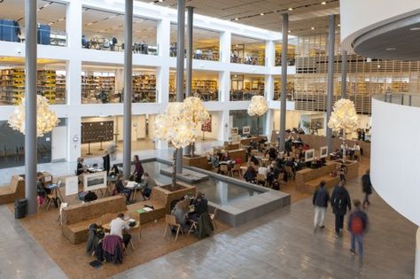 University of Copenhagen/Arkitema Architects Copenhagen Study Abroad, Study Abroad Copenhagen, Copenhagen University, Fantasy Future, University Of Copenhagen, Cafe Website, Architectural Competition, Book Cafe, First Prize