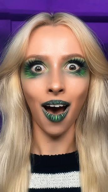 Viral Beetlejuice Hack 🪲 Easy Halloween Makeup, Amazing Halloween Makeup, Everyday Makeup, Easy Halloween, Beetlejuice, Halloween Makeup, Halloween, Makeup, On Instagram