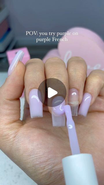 LN Nailed It on Instagram: "Literally obsessed! 💜Rubber base overlay on gel tips💜do you guys want a French tutorial?🎀
𝐀𝐋𝐋 𝐏𝐑𝐎𝐃𝐔𝐂𝐓𝐒 𝐅𝐑𝐎𝐌 𝐋𝐍𝐍𝐀𝐈𝐋𝐄𝐃𝐈𝐓.𝐂𝐎𝐌
- RUBBER BASE 026 SOFT LAV 
- DETAIL BRUSH 
- PURPLE GEL (ALL YOU NEED SUMMER COLLECTION) 
.
.
.
.

#nails #nailstyle #nailsdesign #nailslove #nailsalon #nailsmagazine #nailsonpoint #nailsoftheweek #nailporn #gelnail #nailsnailsnails #nailartlove #naildesigns #nailsdid #nailpro #naillove #acrylicnails #nailsonfleek #instanail #beautynails #nailselfie #naildesign #nailstagram #nailsofinstagram #nailsart #instanails #gelnails #nailsoftheday #nail #nailart" Rubber Gel Nails, French Tutorial, Soft Gel Tips, Gel Nail Tutorial, Soft Gel Nails, Gel Overlay, Gel Tips, Soft Gel, Nailed It