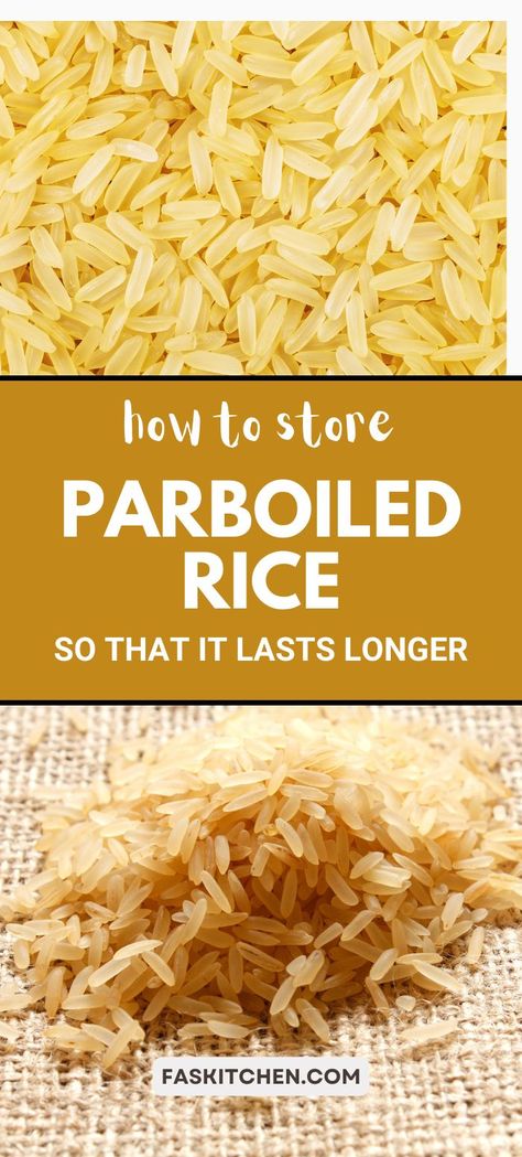 A Pinterest pin featuring parboiled rice in various dishes and informative text. Highlights the nutritional benefits, culinary uses, and tips for buying and storing converted rice. Perfect for anyone looking to cook healthier and more delicious meals. #ParboiledRice #HealthyEating #CookingTips Boiled Rice Recipes, Parboiled Rice, How To Boil Rice, Rice Varieties, Reduce Food Waste, Delicious Dishes, Food Crafts, Learn To Cook, Find Recipes