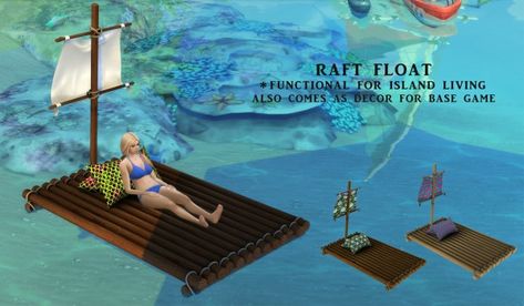 Leo 4 Sims: Raft Float • Sims 4 Downloads Sims Challenge, Sims Medieval, Play Sims, Sims 4 Teen, Retro Radio, Sims Four, The Sims 4 Download, Sims4 Clothes, Sims 4 Build