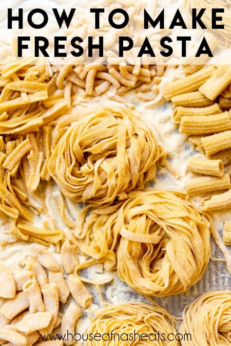 Homemade Pasta Noodles, Pasta Extruder, Spaghetti Lasagna, Pasta House, Fresh Pasta Recipes, Kitchenaid Pasta, Pasta Fresh, Pasta Dough Recipes, Homemade Pasta Recipe