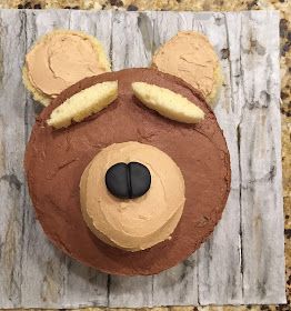 The Bake More: Cutest (and Easiest) Bear Head Cake Bear Head Cake, Camping Themed Birthday Party, Teddy Bear Birthday Cake, Cake For Him, Make A Bear, Moana Birthday Cake, Chocolate Buttercream Icing, Picnic Cake, Cake For Her