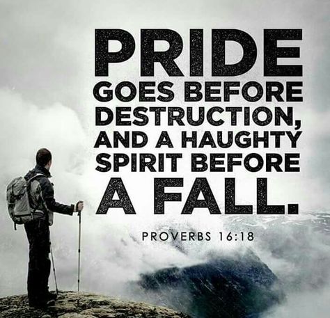 Proverbs 16:18 God Hates Pride, Inspiration Sayings, Bible Truths, Narcissism Relationships, Proverbs 16, Beautiful Scripture, Say That Again, God The Father, Spiritual Wisdom