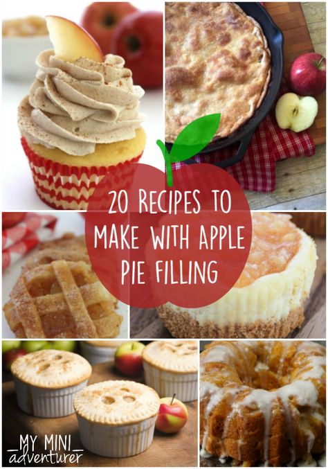 20 Delicious Recipes to Make with Apple Pie Filling - My Mini Adventurer Can Apple Pie Filling Recipes Easy, Apple Pie Filling Desserts, Quick Apple Pie, Pie Filling Desserts, Apple Pie Jam, Recipe Using Apples, Apple Pie Filling Recipes, Homemade Apple Pie Filling, Canned Apple Pie Filling