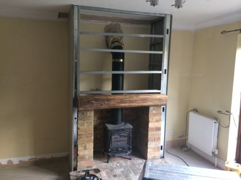 building a fireplace into an existing chimney | Cambridge Stove Installations: 100% Feedback, Chimney & Fireplace ... Wood Stove Surround, Wood Stove Hearth, Wood Burner Fireplace, Wood Burning Stoves Living Room, Log Burner Fireplace, Log Burner Living Room, Stove Installation, House Interior Ideas, Build A Fireplace