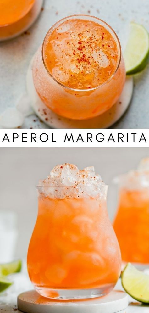 Easy Fancy Cocktails, Easy Cocktails To Make At Home, Aperol Margarita, Aperol Cocktails, Cocktail Board, Italian Dinners, Cocktails To Make At Home, Reception Cocktail, Spritz Recipe