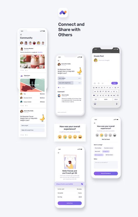 Momotaro Health Fitness Mobile App UI UX Kit on Behance Sns Ui, Form Design Web, Uxui Design, Holographic Projection, Ux Kits, Ui Ux 디자인, App Ideas, Mobile App Design Inspiration, Fitness And Health