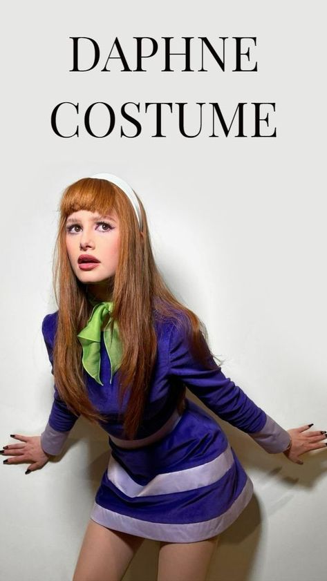 Cartoon Character Halloween Costumes, Scooby Doo Disfraz, Halloween Costumes Redhead, Daphne Halloween Costume, Daphne Scooby Doo Costume, Easy Halloween Costumes For Women, Daphne Costume, Character Halloween Costumes, Classy Halloween Costumes