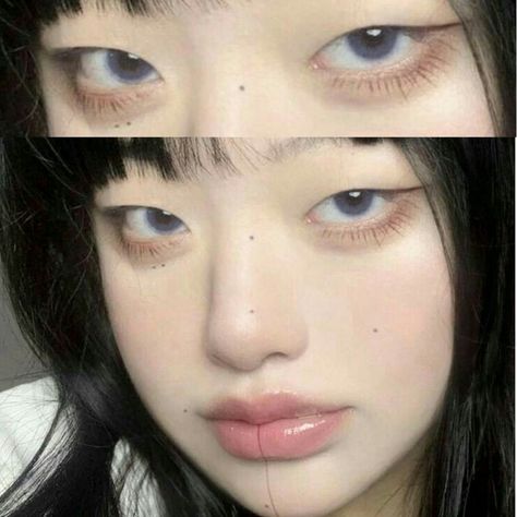 Mono Eyelid, Eyeliner Glitter, Monolid Eyes, Monolid Makeup, Ulzzang Makeup, Cute Makeup Looks, Asian Eyes, My Posts, Asian Makeup