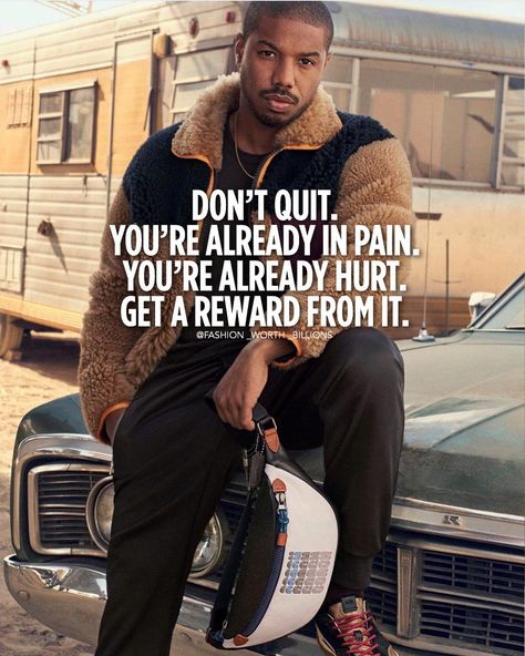 Michael B Jordan Quotes, Michael Bakari Jordan, Jordan Quotes, Game Quotes, Michael B Jordan, Tough Day, Millionaire Mindset, Real Life Quotes, Typography Quotes