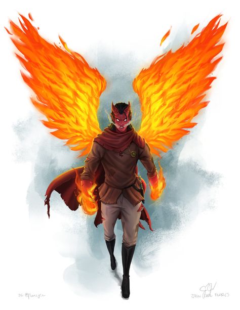 Phoenix Sorcerer Dnd, Tiefling Draconic Sorcerer, Dnd Sorcerer Draconic Bloodline, Pyromancer Character Design, D&d Sorcerer, Draconic Sorcerer Dnd, Dnd Sorcerer Art, Draconic Bloodline Sorcerer, Draconic Sorcerer