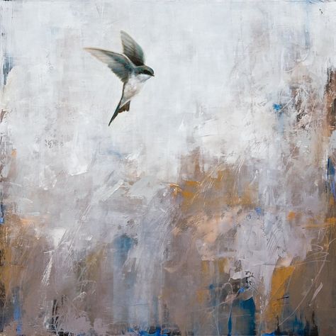 Tree Swallow in Flight Swallow Painting, Swallow In Flight, Silent Sky, Bird Painting Acrylic, Tree Swallow, Dove Pictures, Christina Rossetti, Sing Out, Painting Nature